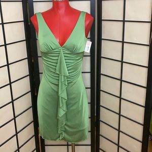 Vintage ‘00s Stretchy Slinky Green Dress